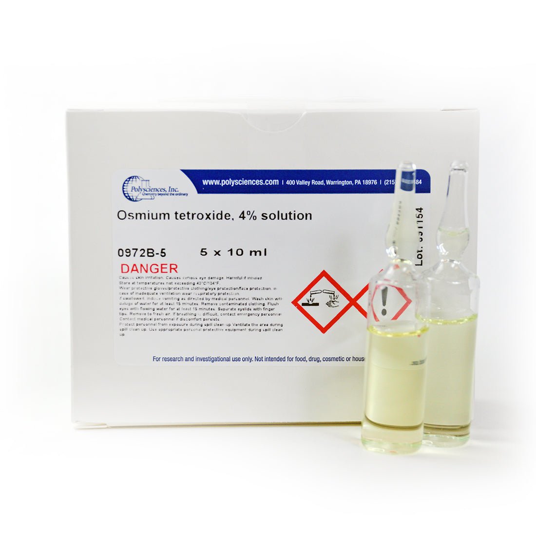 Osmium tetroxide, 4% solution - 5 x 10ml - Polysciences