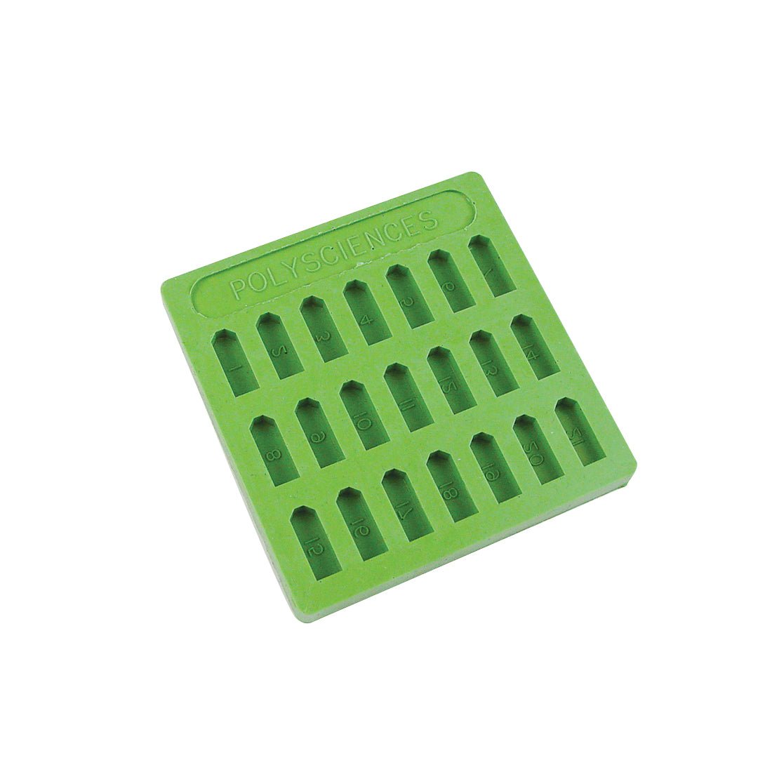 Embedding Molds - Silicone, Flat, Numbered Cavities - Opaque - Polysciences