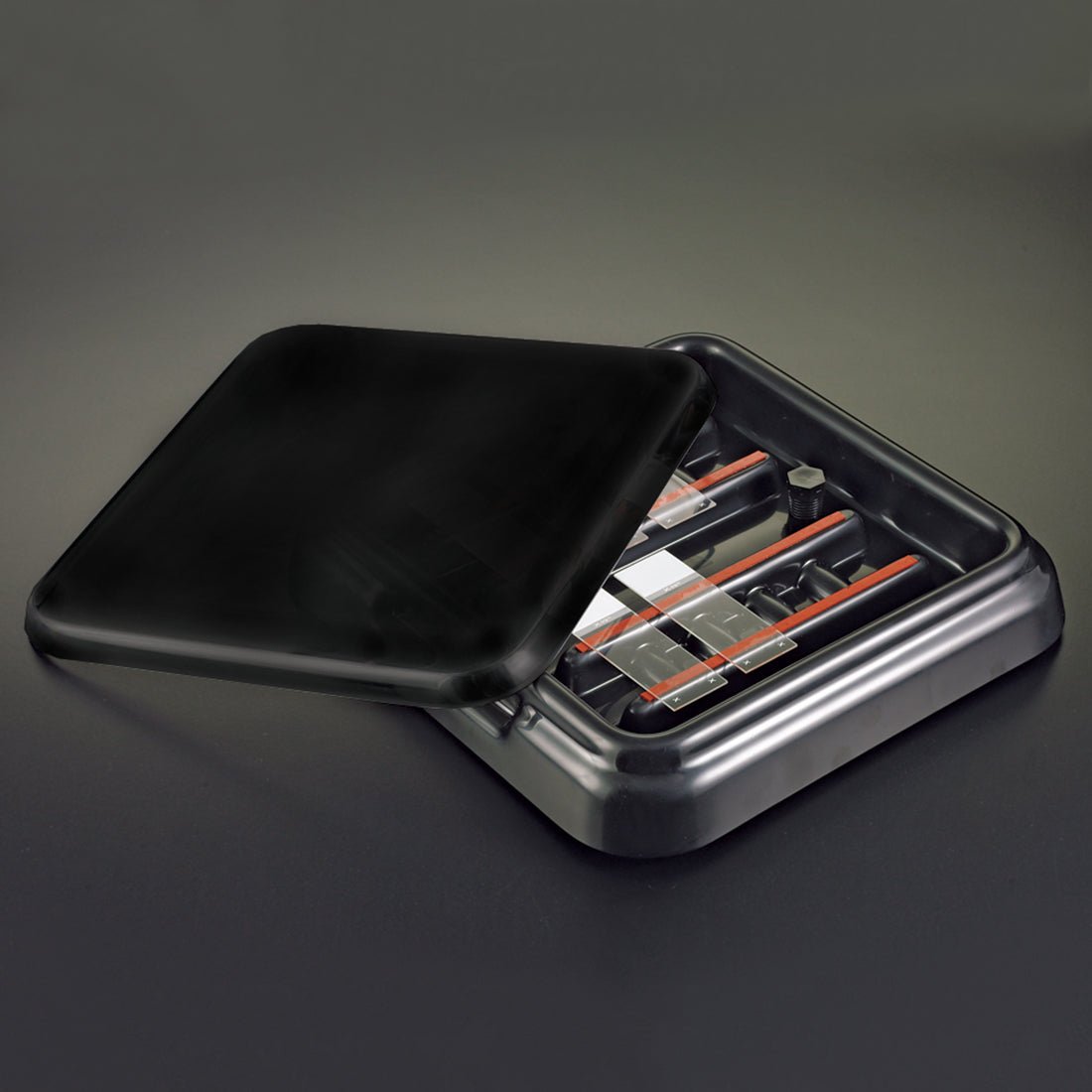 StainTray™ Slide Staining System - Base with Black Lid (10 Slide Capacity) - Polysciences