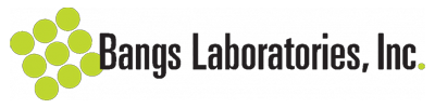 Bangs Laboratories, Inc. logo featuring green circular shapes arranged in a cluster next to the company name