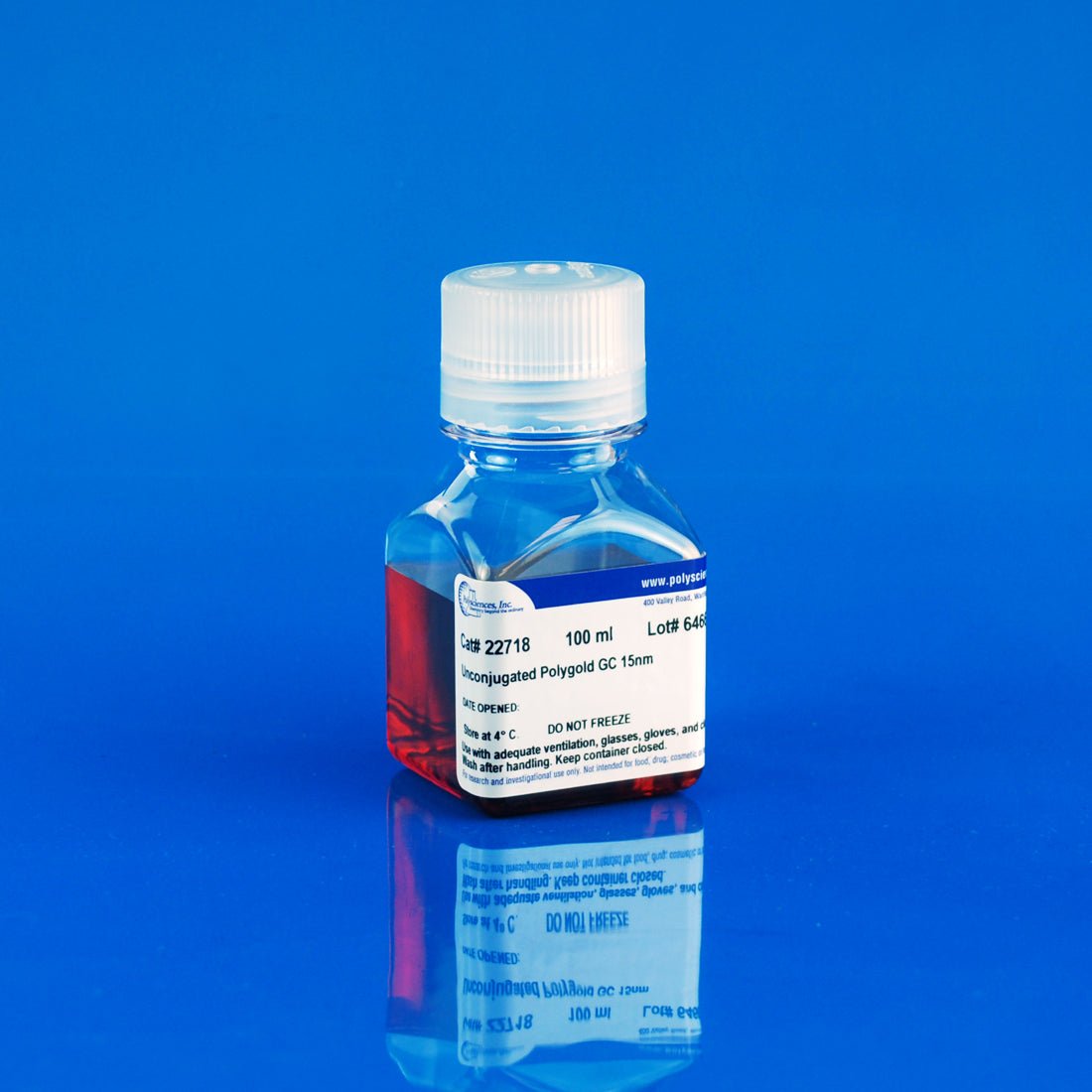 ImmunoGold labeling reagents for (TEM) - Unconjugated gold colloid (GC), 15nm - Polysciences