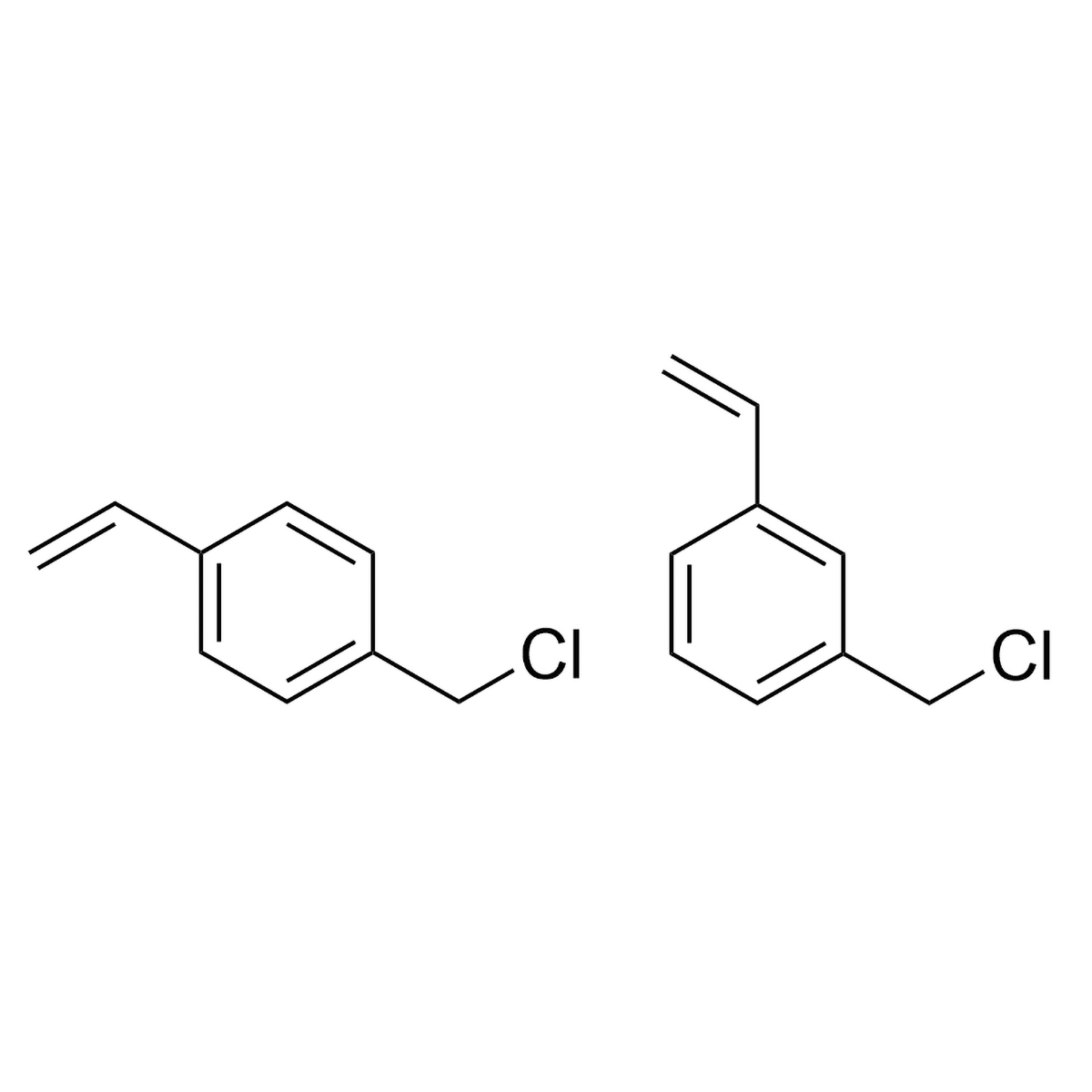 Chloromethylstyrene, 60% meta, 40% para isomers, ≥ 96% - Polysciences